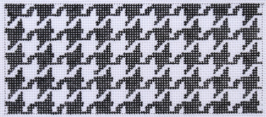 Lee’s Jewelry Box/Wallet Insert – Houndstooth – Black & White w/ Red Lettering (Specify Monogram Or Blank) INSLJW-05