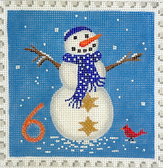 Hanukkah Stamp #6 – Snowman w/ Yarmulke      PL-606