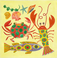Sea Life – On Soft Yellow SHS-PL-17