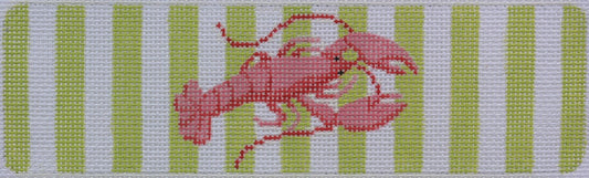 Cuff/Bookmark – Lobster On Lime Cabana Stripes CU-49