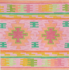 Dhurrie Square w/ Medallions – Summer Melons Palette PL-146