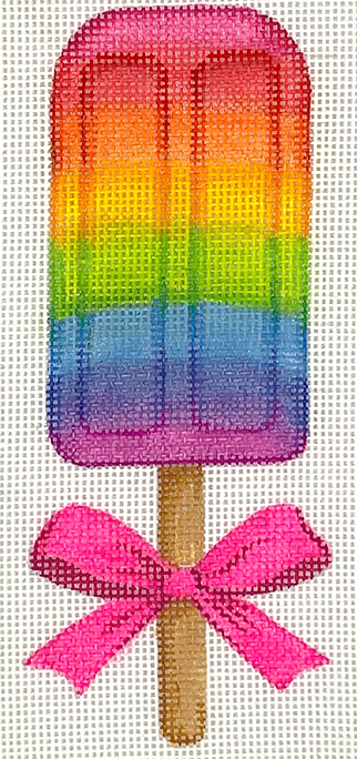 Mini Sweet Treat – Rainbow Popsicle w/ Hot Pink Bow OM-284