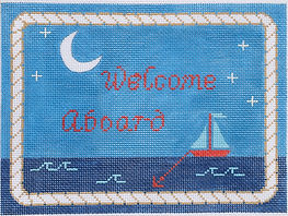 “Welcome Aboard” Sailboat – Red, White, Blue DH-03