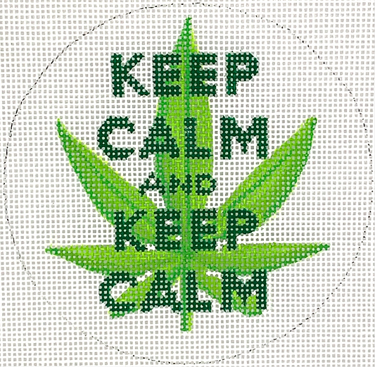“Keep Calm & Keep Calm” w/ Weed Leaf DD-INSMC-01