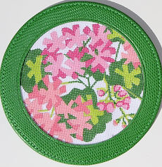 4” Round – Pink & Salmon Geraniums INSMC-12
