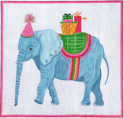 Party Animal Elephant w/ Gifts & Pink Party Hat LB-PL-05