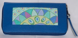 Lee’s Jewelry Box/Wallet Insert – Pucci-Inspired Waves & Dots – Periwinkle, Turquoise & Greens INSLJW-29