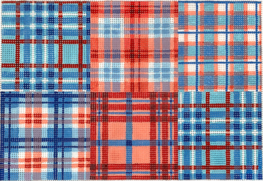 Clutch – Madras – Red, White & Blue CL-09
