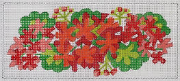 Lee’s Jewelry Box/Wallet Insert – Geraniums – Red & Greens INSLJW-02
