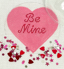 3” Round w/ Clear Dome & Confetti – Valentine’S Day – “Be Mine” OMD-13