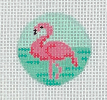 Planet Earth Key Ring Insert – Flamingo On Caribbean PKR-06