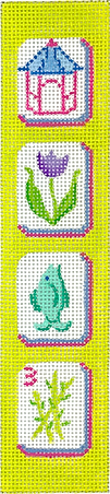 Key Fob – Mahjong Tiles – Chinoiserie Theme       KF-45