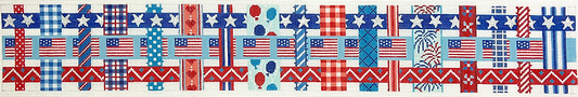 4Th Of July Basket – Woven Ribbons w/ A 4Th Of July Theme BAS-05