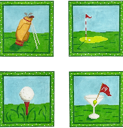 Set Of 4 Coasters – Golf Themes CO4-56