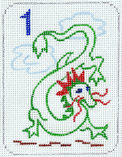 Mini Mahjong Tile – Dragon OM-373