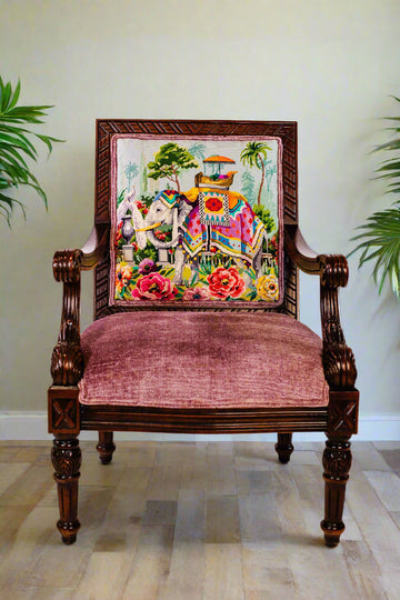 Elephant with Roses Tapestry   MC706