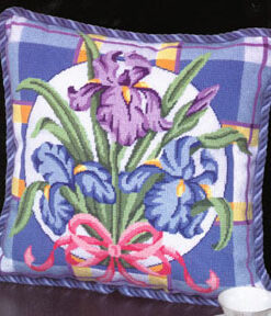 Iris On Plaid 6191