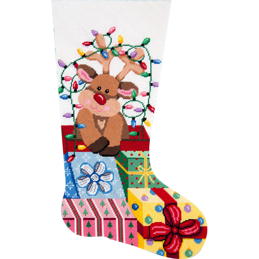 Gift Wrapped Reindeer 6206
