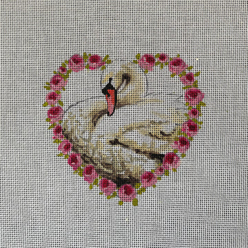 Swan In Heart Of Flowers  MC511
