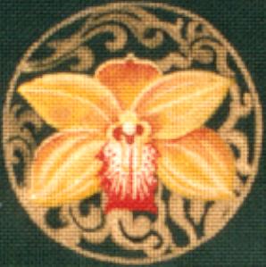 Ormoulu Orchid Coaster  LD-7034