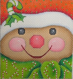 Candy Cane Gingerbread Ornament 1809