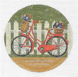 Folk Art Rounds: Fairy Bicycle MCFR06