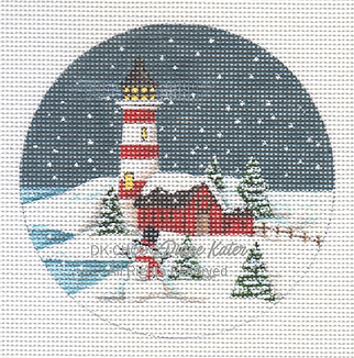 Christmas: Red Lighthouse Ornament DKCH09A