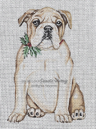 Dog Holiday Bulldog Ornament DMDG13A
