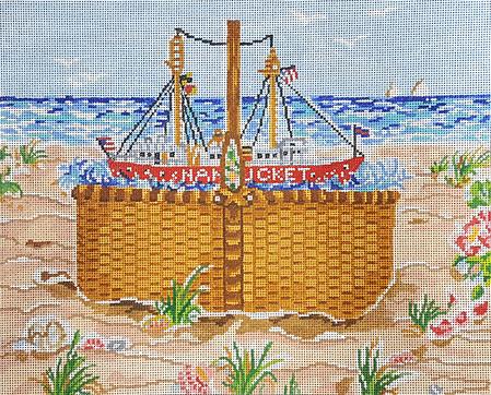 Nantucket Sailing Basket  SWB1120