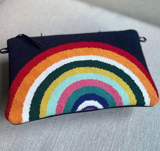 Vintage Rainbow Clutch  CL002