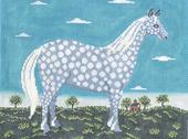 Dappled Grey Horse  WK2038