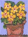 Terracotta/Yellow Flowers  MML910