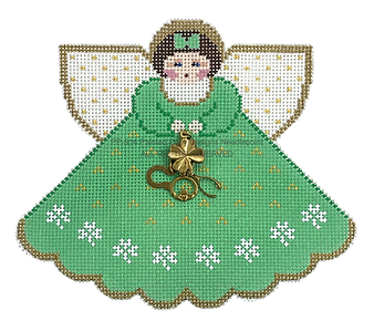 Angel with Charms: Luck O' the Irish (Green) PP914