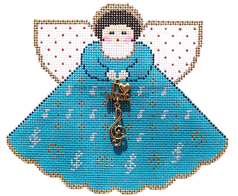 Angel with Charms: Musical (Teal) PP926