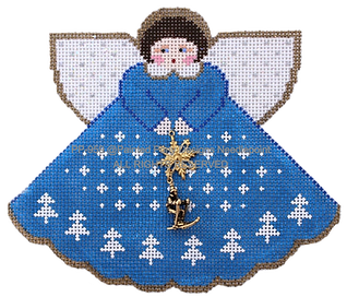 Angel with Charms: Ski Babe Blue) PP959