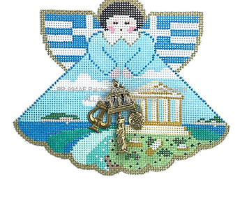 Angel with Charms: Greece (Parthenon) PP994AF