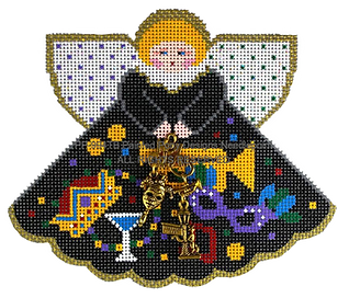 Angel with Charms: Mardi Gras (Collage) PP994TB