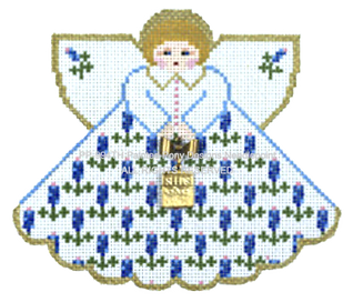 Angel with Charms: Bluebonnet Angel (White) PP994TH