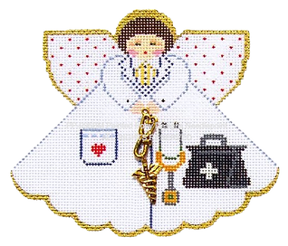 Angel with Charms: Dr. Angel (White) PP996BM