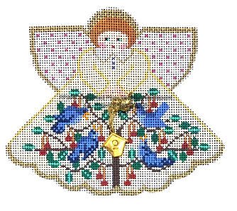 Angel with Charms: 4 Calling Birds (Cream) PP996CD