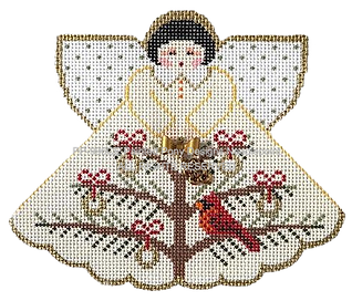 Angel with Charms: 5 Golden Rings (Cream) PP996CE