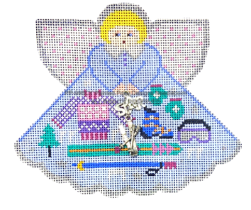 Angel with Charms: Ski Star (Icy Blue) PP996CY