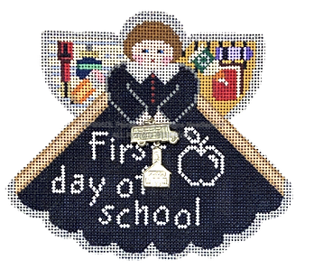 Angel with Charms: First Day of School (Black) PP996DL