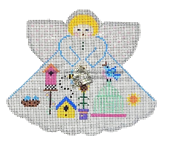 Angel with Charms: For the Birds Angel (White) PP996FD