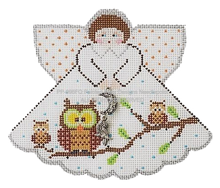 Angel with Charms: Angel - What a Hoot/0wl (White) PP996FQ