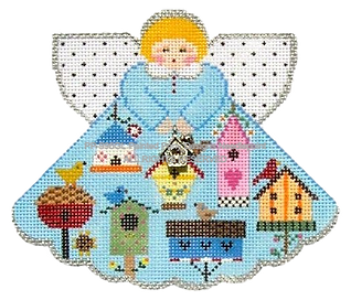 Angel with Charms: Bird House (Light Blue) PP996GL