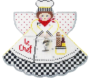 Angel with Charms: Le Chef (White) PP996HV