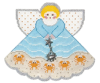 Angel with Charms: A Little Bit Crabby (Aqua & Sand) PP996IZ