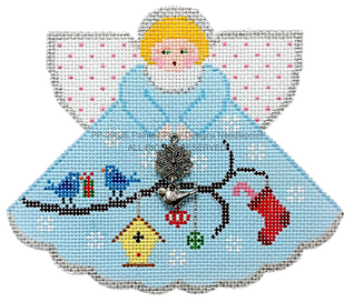 Angel with Charms: Snowbirds (Medium Blue) PP996JE