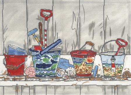 Pails On Shelf  SWB169